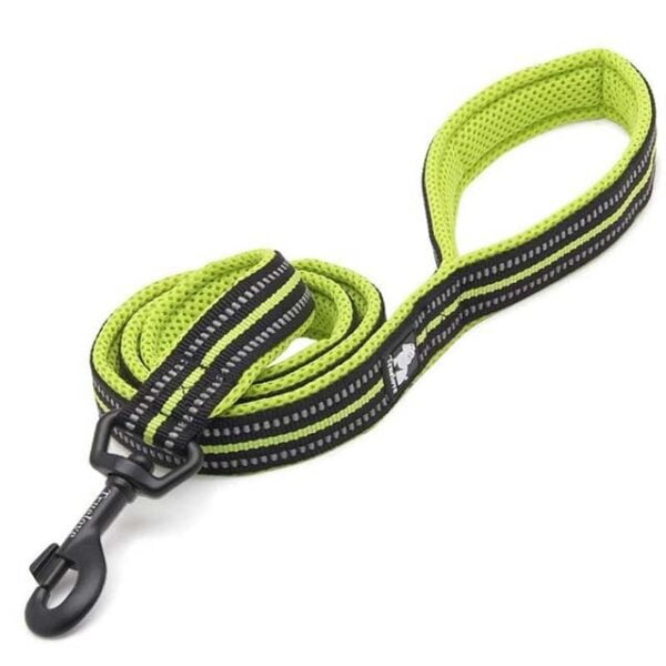 Type: Truelove Soft Padded Mesh Dog Leash 3M Reflective Nylon Dog Leads Dog Pet Leash 11 Color 110cm Length Walking Training Material: Mesh,Nylon, 3M Reflective Color: Black,Orange,Neon yellow,Blue,Fuchsia,Royal blue,Red,Grey,Brown,Grass green,Purple Feature: 1.Nylon webbing with 3M reflective material ensures Good Visibility and Safety at Night while Walking your Pet 2.Hook is made from a Lightweight Zinc-Alloy Material making this Leash Very Durable with a Large Loading Capacity and Tensile Strength for Larger Dogs 3.Wash label with size information can be wrote owner contact information,avoiding dogs'loss. 4.Wide Soft Mesh Padding and Ergonomic Design make this Dog Leash Extremely Comfortable for Both You and your Dog,does not cause wear on the dog's fur or skin. 5.PERFECT MATCH FOR TRUELOVE FRONT RANGE HARNESS - Made from the same design and bright stylish colors as the TRUELOVE Harness. Your Dog will be the Talk of the Neighborhood.