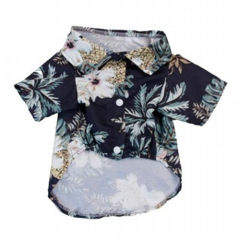 Pet T-shirt Pineapple Coconut Print Short Sleeve Small Dog Clothes Beach
